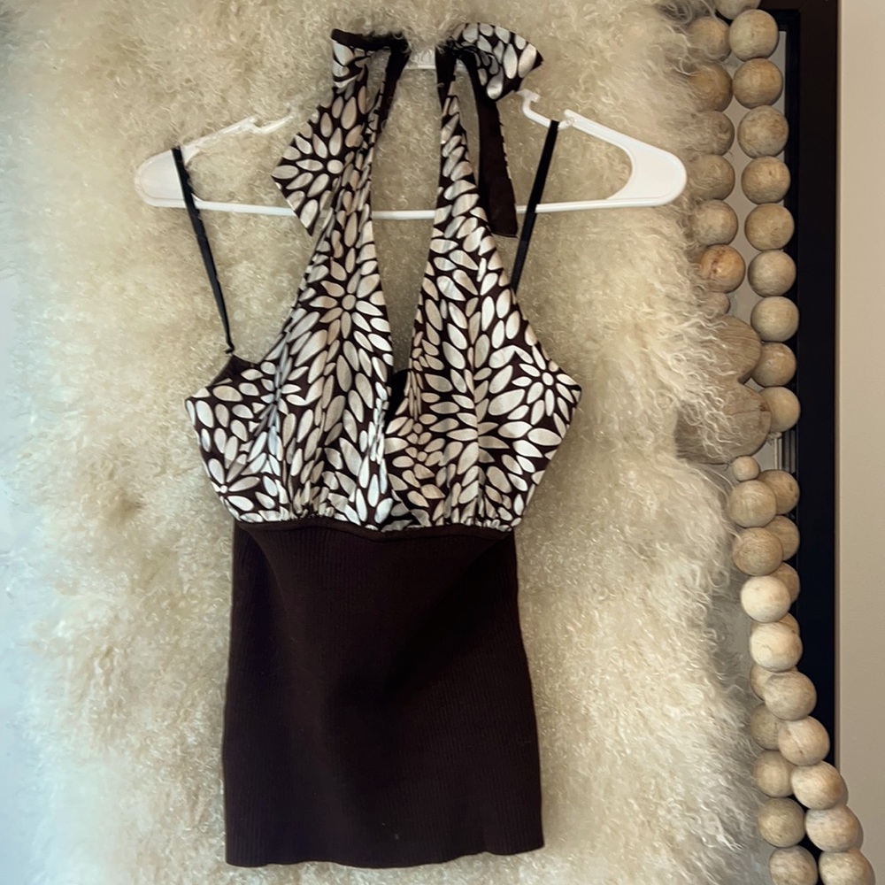 bebe halter top, size: small
